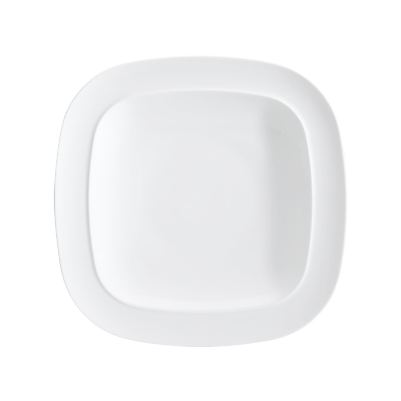 Product photograph of White Squares Dinner Plate from Denby Retail Ltd